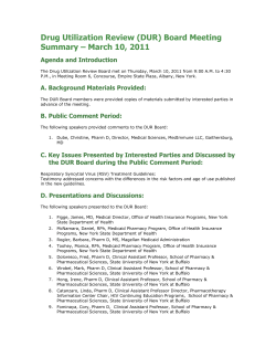 March 10, 2011 Meeting Summary - Posted 04/12/2011