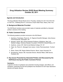 October 20, 2011 Meeting Summary - Posted 11/22/2011