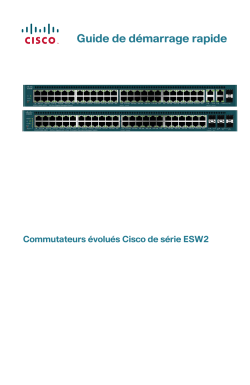 Cisco ESW2 Series Advanced Switches Quick Start Guide (French)