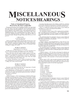 Public Notice - Two Percent Salary Increase