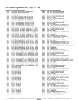 APG Consolidation v3.1 April 2008