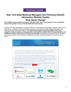 Medicaid Managed Care plan(s) (PDF, 2pg)