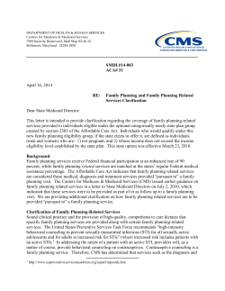 State Medicaid Director Letter #14-003,