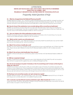 Medicaid Managed Care and Family Health Plus Beneficiaries FAQ