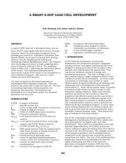 "A Smart 6-DOF Load Cell Development", Declercq, S.M., Lazor, D.R., Brown, D.L.,&nbsp;