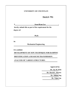 2001-J.H.Lee-Development of New Technique for Damping Identification and Sound Transmission Analysis of Various Structures