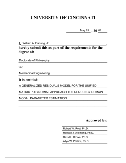 2001-Fladung-A Generalized Residuals Model for the Unified Matrix Polynomial Approach to Frequency Domain Modal Parameter Estimation