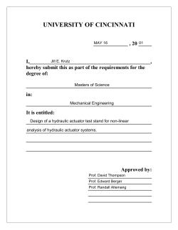 2001-Krutz-Design of a Hydraulic Actuator Test Stand for Nonlinear Analysis of Hydraulic Actuator Systems