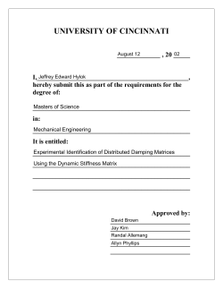 2002-Hylok-Experimental Identification of Distributed Damping Matrices Using the Dynamic Stiffness Matrix