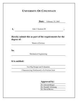 2003-Kantura- Test Rig Design and &nbsp;Evaluation:&nbsp;Characterizing Non-linearity of a &nbsp;Friction Joint