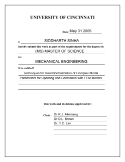 2005-Sinha-Techniques for the Real Normalization of Complex Modal Parameters for Updating and Correlation with FE Models