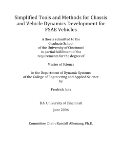 2012-Jabs-Simplified Tools and Methods for Chassis and Vehicle Dynamics Development for FSAE Vehicles