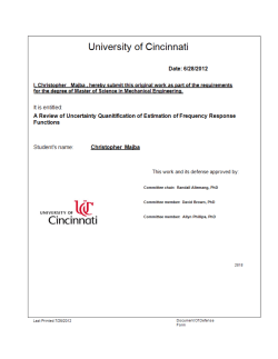 2012-Majba-A Review of Uncertainty Quantification of Estimation of Frequency Response Function
