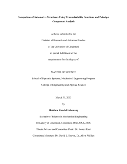 2013-Allemang-Comparison of Automotive Structures Using Transmissibility Functions and Principal Component Analysis