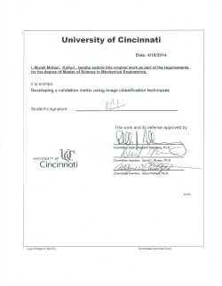 2014-Kolluri-Developing a validation metric using image classification techniques