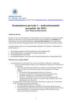 Kursbeskrivning HT15