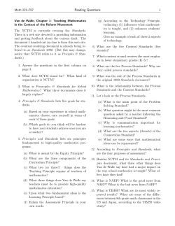 Reading Questions