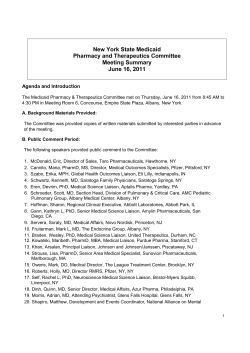 June 16, 2011 Meeting with Commissioner Final Determinations - Posted 07/28/2011 (PDF, 97KB, 17pg.)