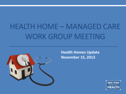 November 15, 2013 - DOH Presentation