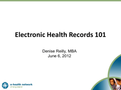 Electronic Health Records 101