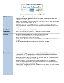 Session Summary - Care Coordination