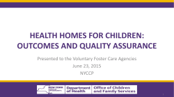 June 23, 2015: Administrator Track: Outcomes and Quality Assurance