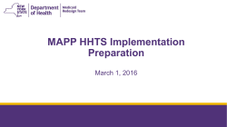 MAPP HHTS Implementation Preparation - March 1, 2016