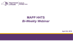 April 26, 2016 MAPP Health Home Bi-weekly Webinar
