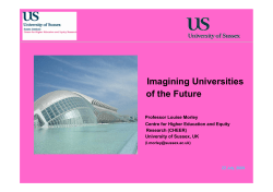 Imagining Universities of the Future, Louise Morley's keynote presentation to the UNIQUAL International Conference, University of Trondheim, Norway, June, 2009