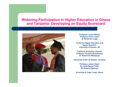 Dissemination Seminar in Tanzania. December 2007 [PDF 884.48KB]