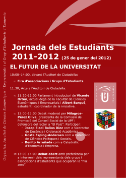 Jornada dels Estudiants 2011-2012