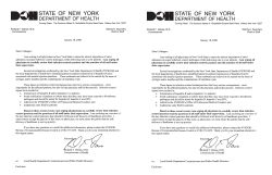 Infection Control Letter to Physicians and Key Infection Control Points