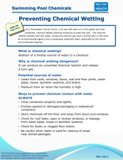 Preventing Chemical Wetting