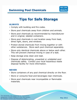 Tips for Safe Storage
