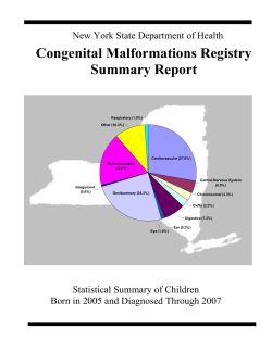 Congenital Malformations 2005 Annual Report
