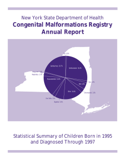 Congenital Malformations 1995 Annual Report