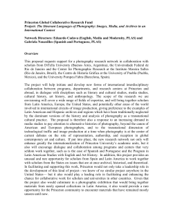 The itinerant Languages of Photography: Images, Media and Archives in a International Context