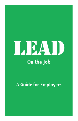 Lead on the Job
