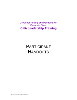 Participant Handouts