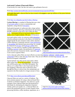 Activated carbon filters