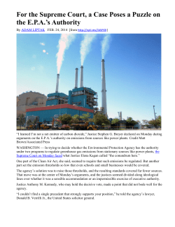 Supreme Court article - can government regulate CO 2 ? (pdf)