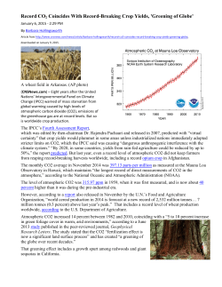Record crops due to CO2 rise