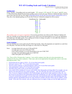 Grading scale and grade calculator