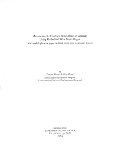Article - strain gages on glaciers