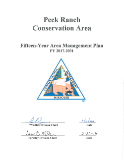 2017 Peck Ranch Conservation Area Management Plan