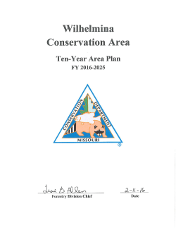 2016 Wilhelmina Conservation Area Management Plan