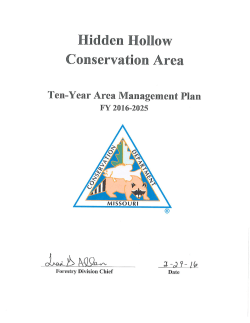 2016 Hidden Hollow Conservation Area