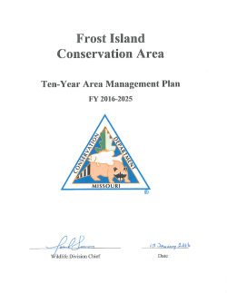 2016 Frost Island Conservation Area Management Plan