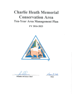 2016 Charlie Heath Memorial Conservation Area