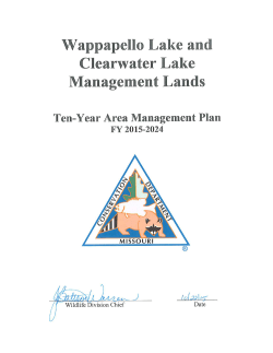 2015 Wappapello Lake and Clearwater Lake Management Lands